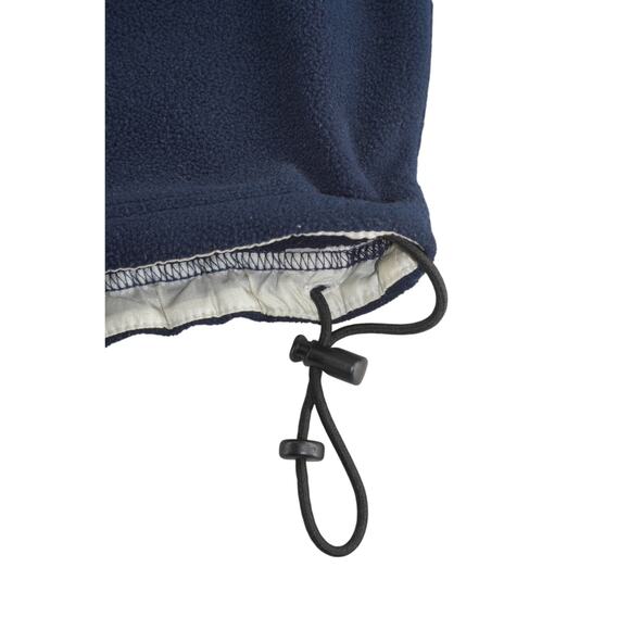 Tommy Hilfiger Athletics Navy Fleece Quarter Zip Men XL Drawstring Hem Y2K Sport - Picture 4 of 6